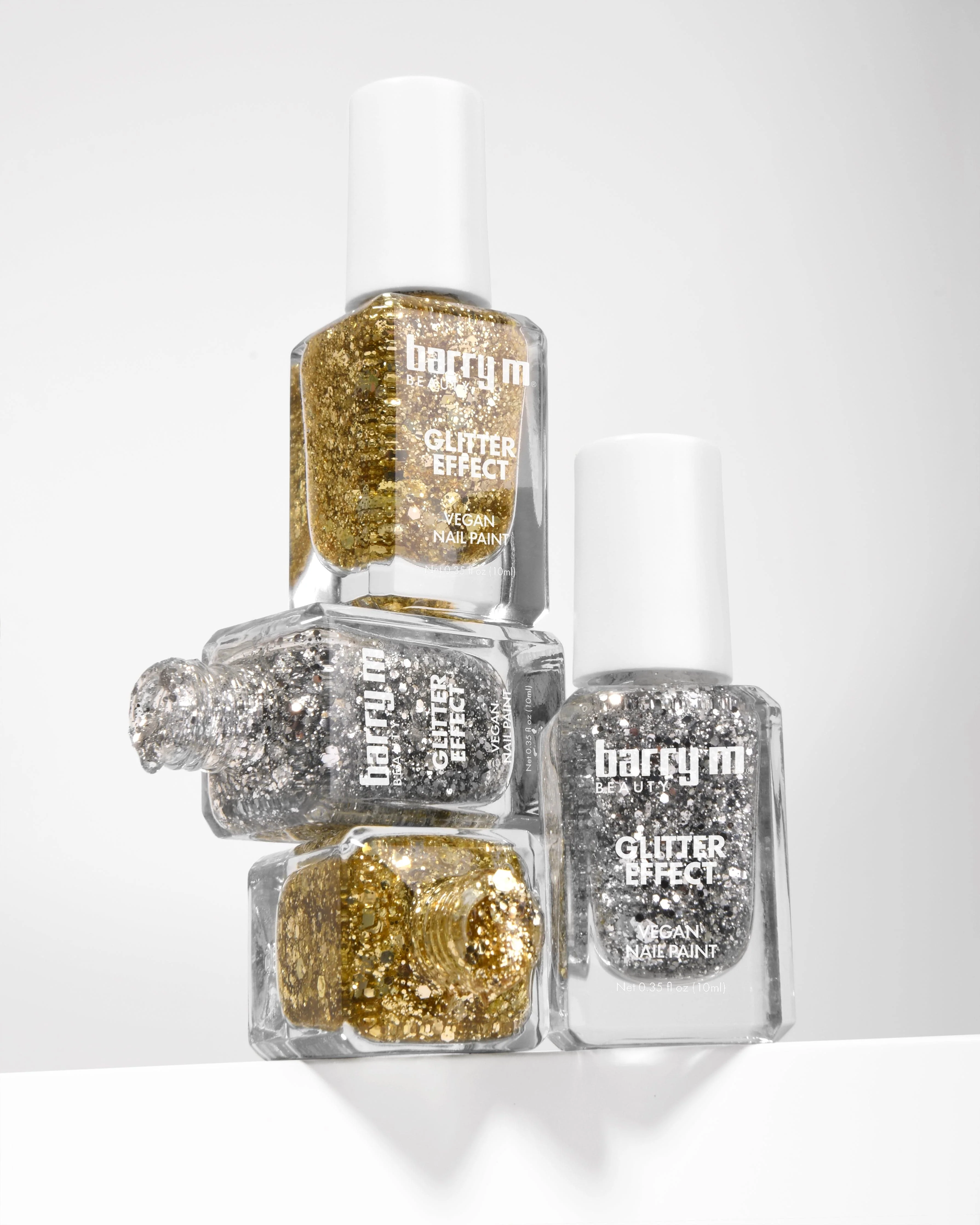 Glitter Effect Nail Paint | Stardust Silver - Image 4